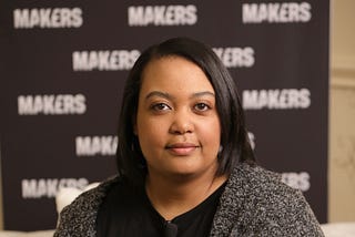 A portrait photo of Backstage Capital founder and CEO, Arlan Hamilton, at The 2019 MAKERS Conference on February 7, 2019.