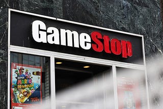 GameStop store signage is seen on January 27, 2021 in New York City.