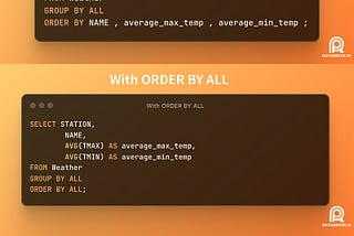 Analytical SQL Tips Series — ORDER BY ALL