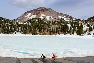 Pedaling Through Fire and Ice: Bikepacking Lassen Volcanic National Park on opening day