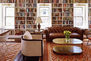 Sky-high Shelves and Cozy Nooks: This Nantucket Apartment Is a Live-in Library