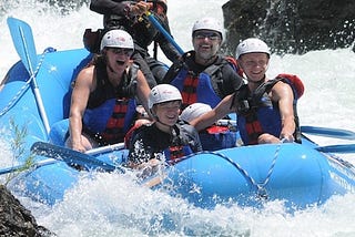 Whitewater rafting