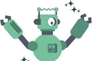 A celebratory Instabot: A robot that takes on the role of the game’s guiding character.