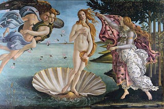 “The Birth of Venus” by Sandro Botticelli.