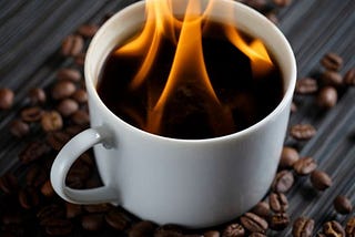 Fastest way to cool down a cup of coffee?