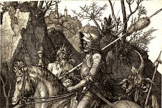 Albrecht Dürer, Knight, Death, and the Devil, 1513