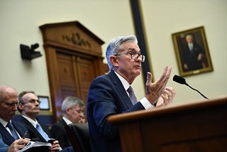 Federal Reserve Board Chairman Jerome Powell testifies during a full committee hearing on July 10, 2019 in Washington, DC.