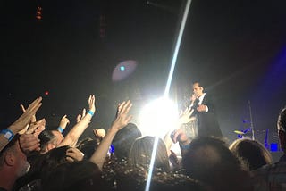 Nick Cave at a concert