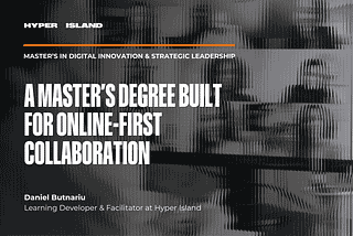 A Master’s Degree Built for Online-First Collaboration