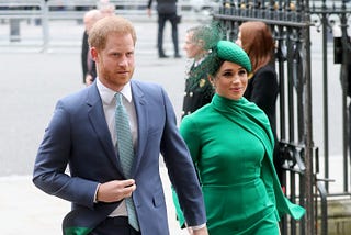 Meghan Markle and Prince Harry arrive at an event in London in March 2020.