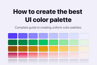 How to create the best UI color palette