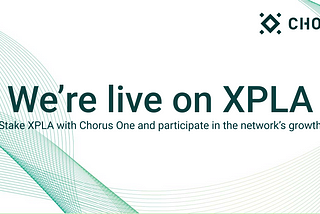Chorus One announces staking support for XPLA