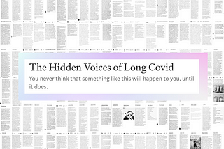 The Hidden Voices of Long Covid Project