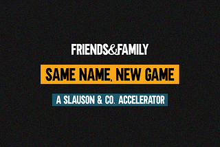 Announcing the Friends & Family 2024 Cohort