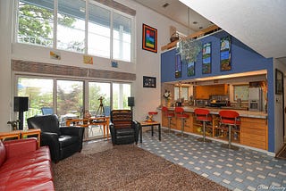 A kitchen-living room combo. The open concept home design is dead. by Lori Quayle