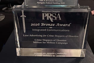 Love Advertising Continues Its Award-Winning Tradition at the 2026 PRSA Houston Excalibur Awards