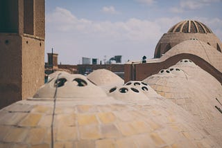 The views from the roof of the Amir Chakhmaq complex