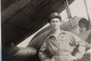 Photo of my father-in-law, Allied Expeditionary Force Pilot, who flew on D-Day to delivery soldiers to the beaches of Normandy.