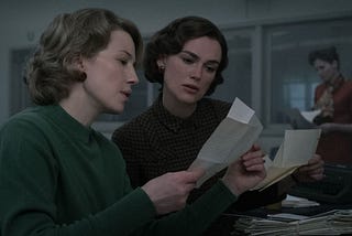 Carrie Coon and Keira Knightley in Boston Strangler | Credit: 20th Century Studios