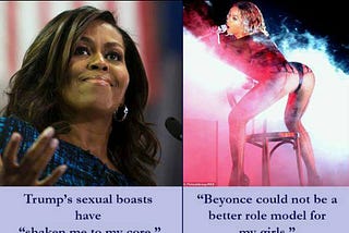 All that’s wrong with the Michelle Obama, Trump, Beyoncé meme — and its weird ties to Breitbart