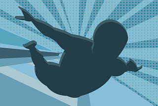 Illustration of person falling