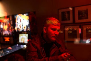 Man sitting at a bar