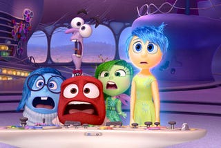 Sadness, Fear, Anger, Disgust, and Joy in Inside Out | Credit: Disney Pixar