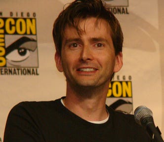 Close up of David Tennant at Comic Con