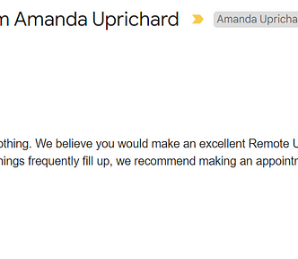 Bogus invitation for interview email
