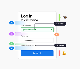 Log in form UI design guide