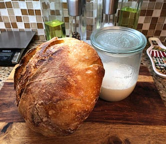 My perfect sourdough loaf starts with a poolish mixture.