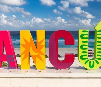 Cancun sign