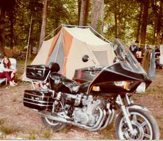 Our Campsite at Loretta’s Lynn’s Ranch 1982. Author’s photo