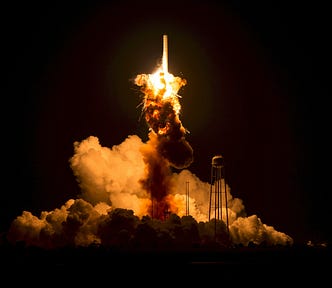 Photo representing a rocket explosion
