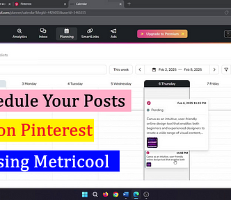 Schedule Your Posts on Pinterest Using Metricool
