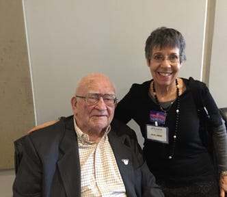 Ed Asner and Wendy Weber, Jewish Community Center, Scottsdale, AZ