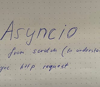 building python asyncio from scratch