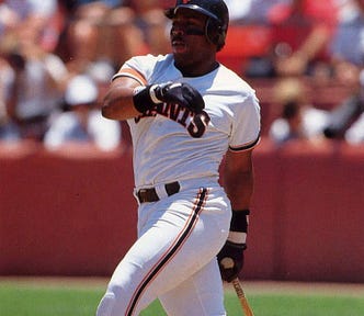 Kevin Mitchell of the San Francisco Giants