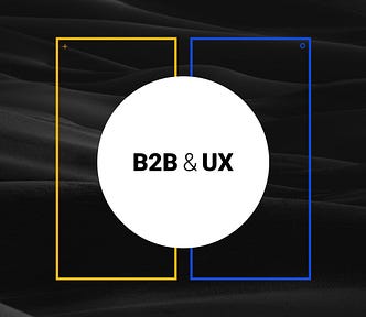 Abstract dark cover showing B2B e-commerce user experience design