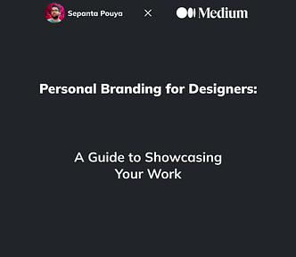 Personal Branding for Designers: A Guide to Showcasing Your Work by Sepanta Pouya