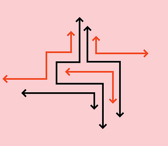 arrows pointing in many directions
