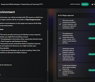 Assessment Methodologies: Footprinting and Scanning CTF 1