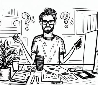 A researcher at his desk setting up a UX research study