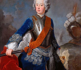 Portrait of a young Frederick The Great.