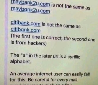 Scam screenshot