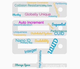 Word cloud of database identifiers and related terms