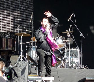 Marc Almond on a festival stage