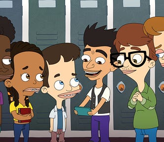 Some of the main characters in Big Mouth!