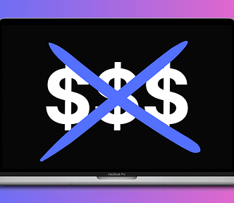 mac book crossed out dollar signs
