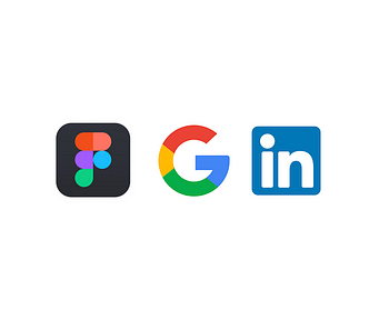 Company logos for Figma, Google and LinkedIn